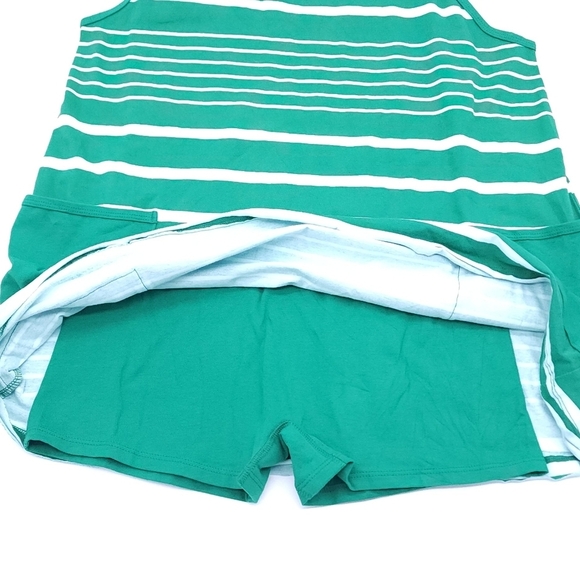 FP Free People Hot Shot Mini Dress Romper Stripe Green Pickleball - Picture 6 of 11